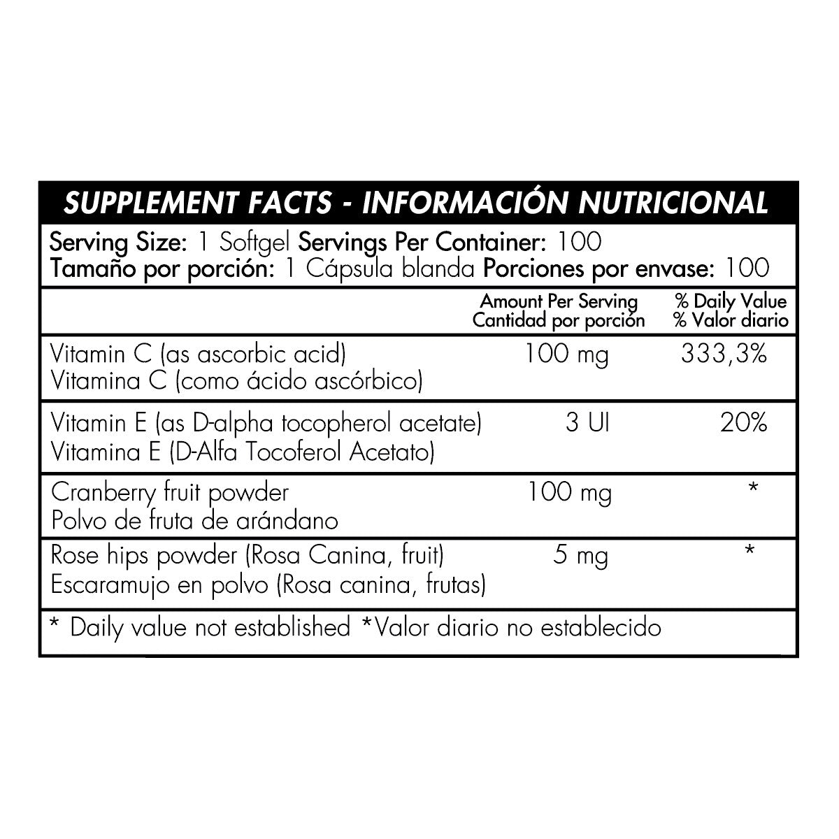 InFecturin - Vitamina C & E - 140mg - Healthy America
