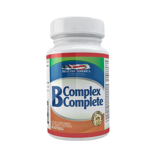 B Complex Complete - 60 Cápsulas - Healthy America