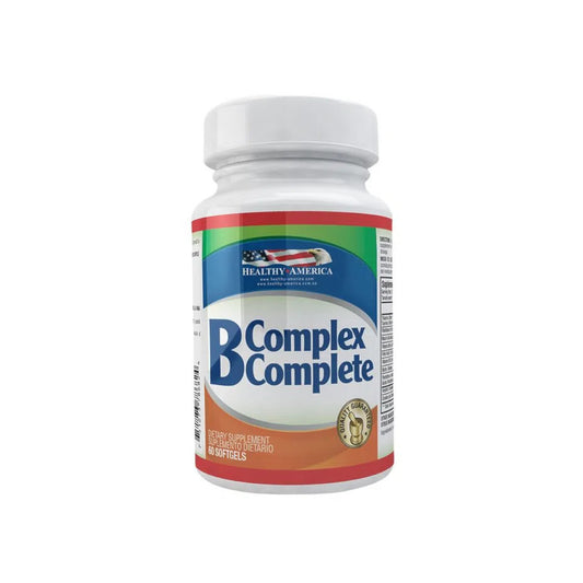 B Complex Complete - 60 Cápsulas - Healthy America