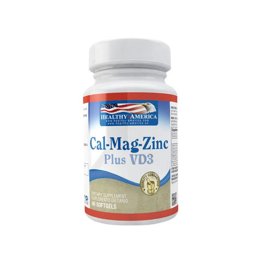 Cal-Mag-Zinc Plus - VD3 - 90 Cápsulas - Healthy America