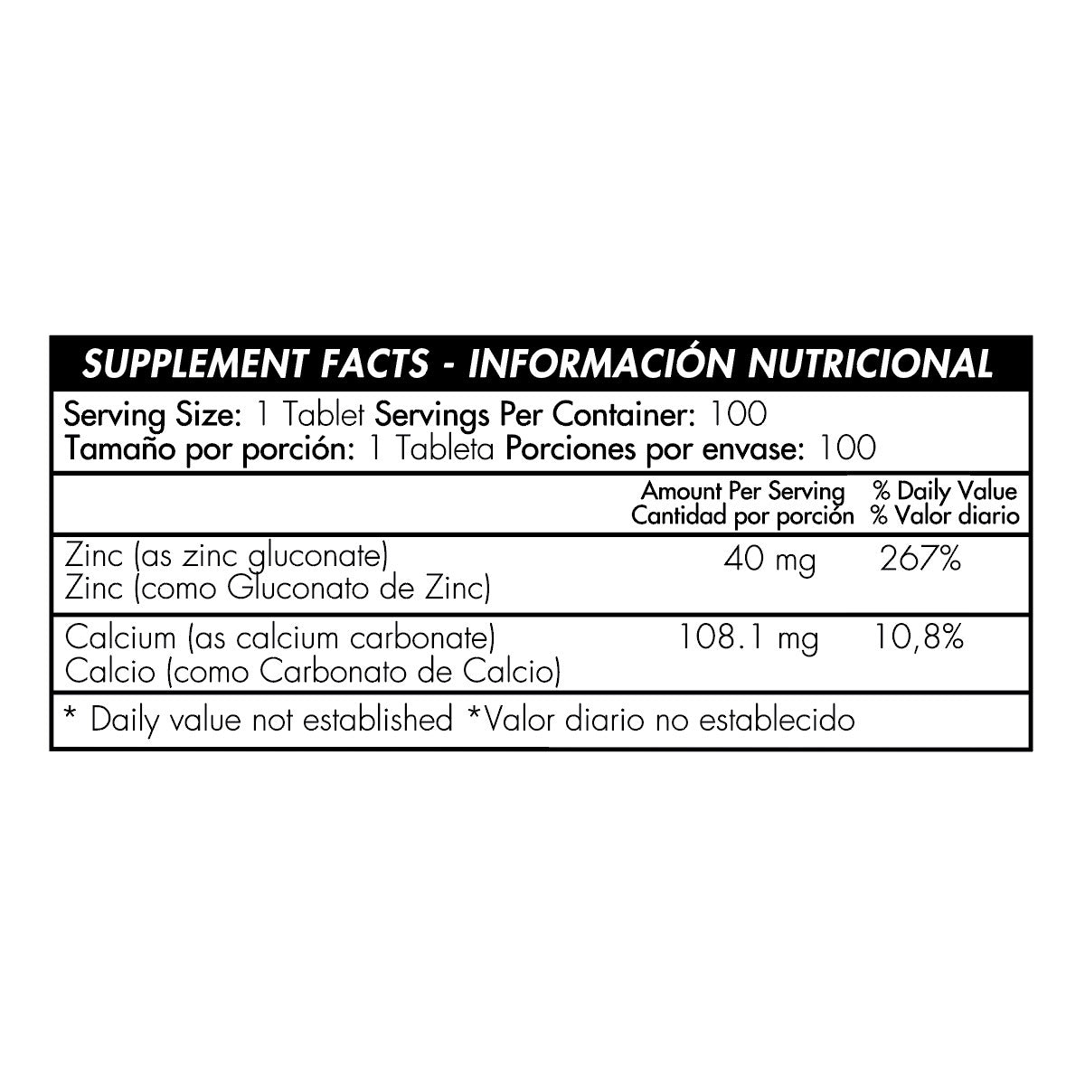 Chelated Zinc - 40mg - Healthy America