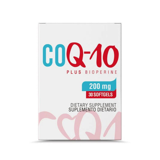 Coenzima Q10 con Bioperina - 200mg - 30 Cápsulas - Healthy America