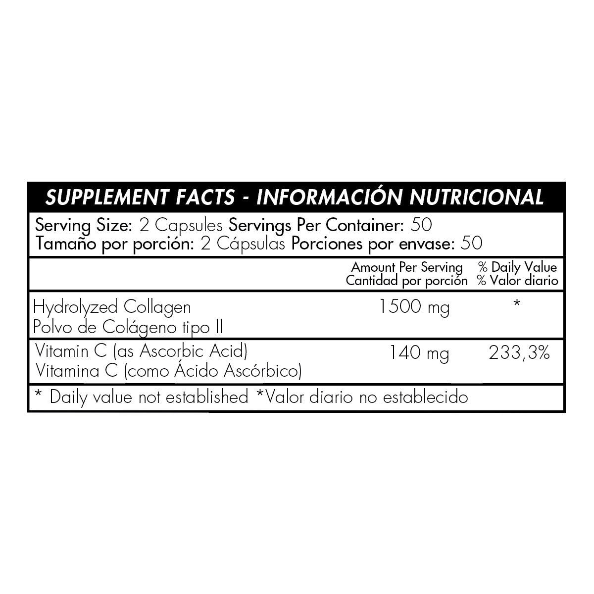 Colágeno hidrolizado 1500mg - Healthy America