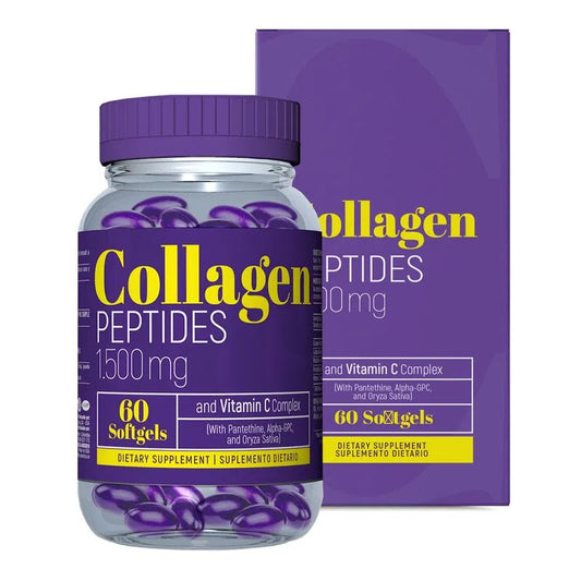 Collagen Peptides Plus - 1500mg - 60 Cápsulas - Healthy America