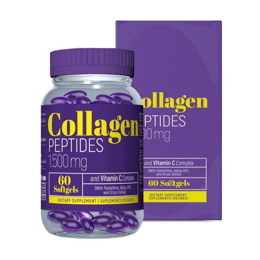 Collagen Peptides Plus - 1500mg - 60 Cápsulas - Healthy America