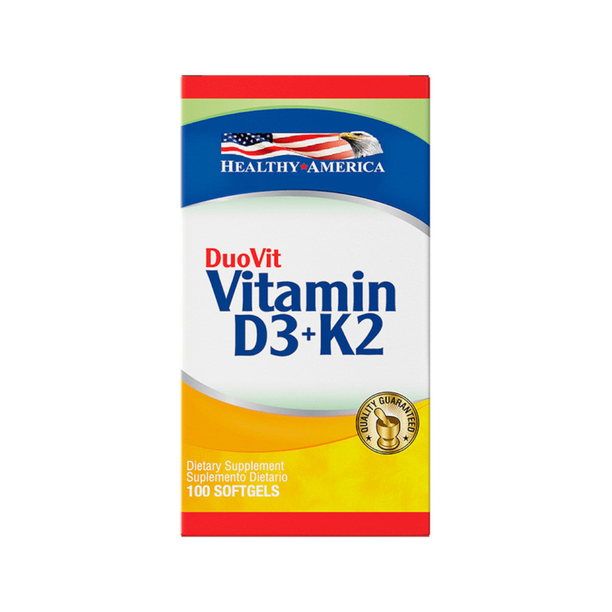 Duovit (Vitamina D3+K2) - 100 Cápsulas - Healthy America