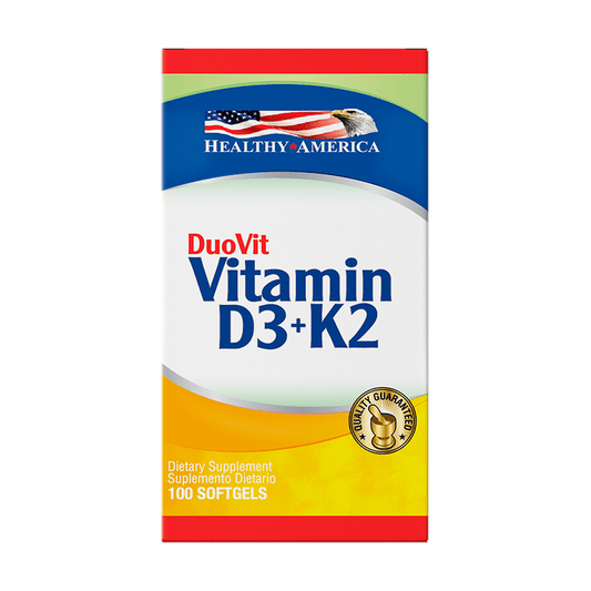 Duovit (Vitamina D3+K2) - 100 Cápsulas - Healthy America