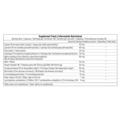 Enzymax™ - 60 Capsulas - Healthy America