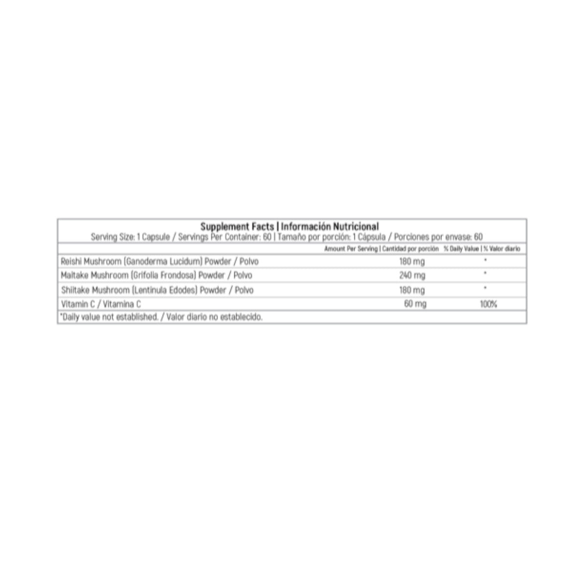 Ganoderma Plus - 180mg - 60 Cápsulas - Healthy America