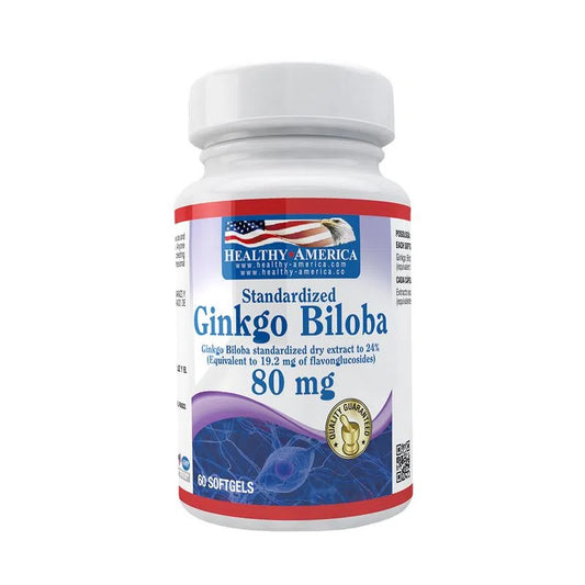 Ginkgo Biloba - 80 mg - Healthy América