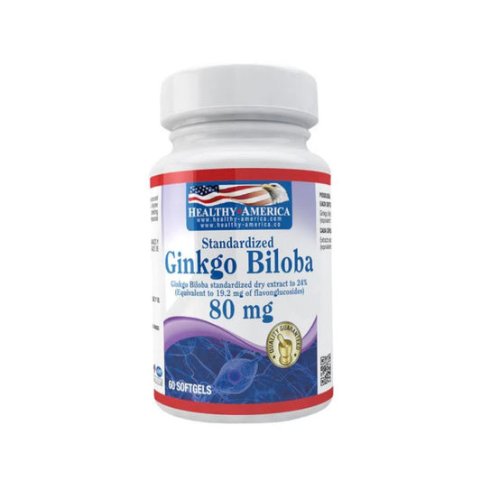 Ginkgo Biloba - 80 mg - Healthy América