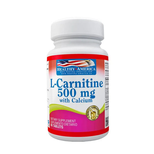 L-Carnitina 500mg 60 Cápsulas - Healthy America