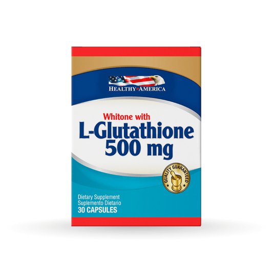 Whitone con L-Glutathione 500mg - Healthy America