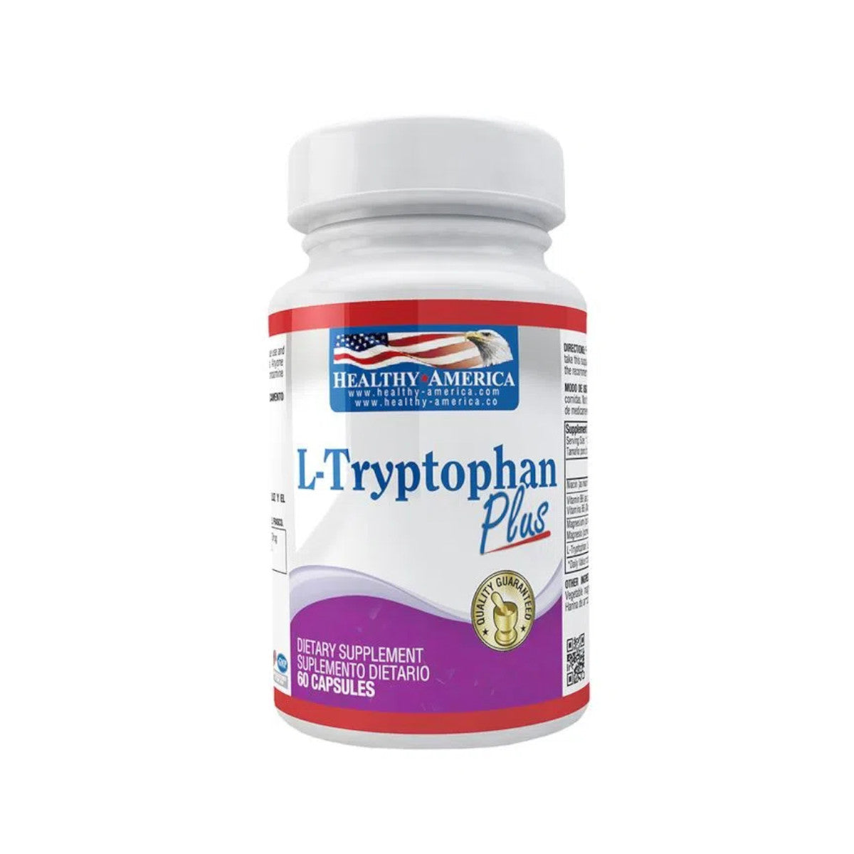 L-Tryptophan Plus - 100mg - 60 Cápsulas - Healthy America