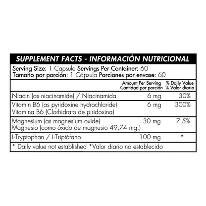 L-Tryptophan Plus - 100mg - 60 Cápsulas - Healthy America