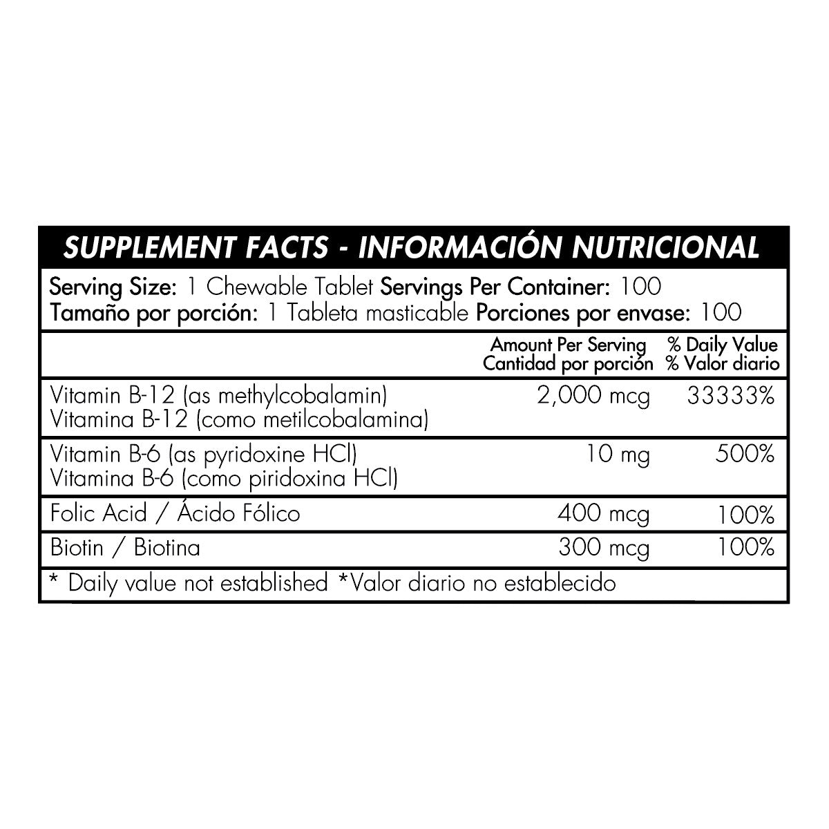 Methyl B-12 - 2000mcg - 100 Tabletas - Healthy America