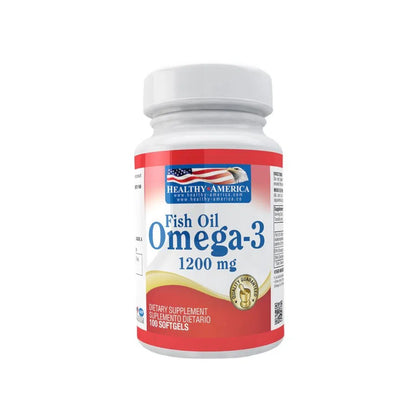 Omega 3 - 1200mg - 60 Cápsulas - Healthy America