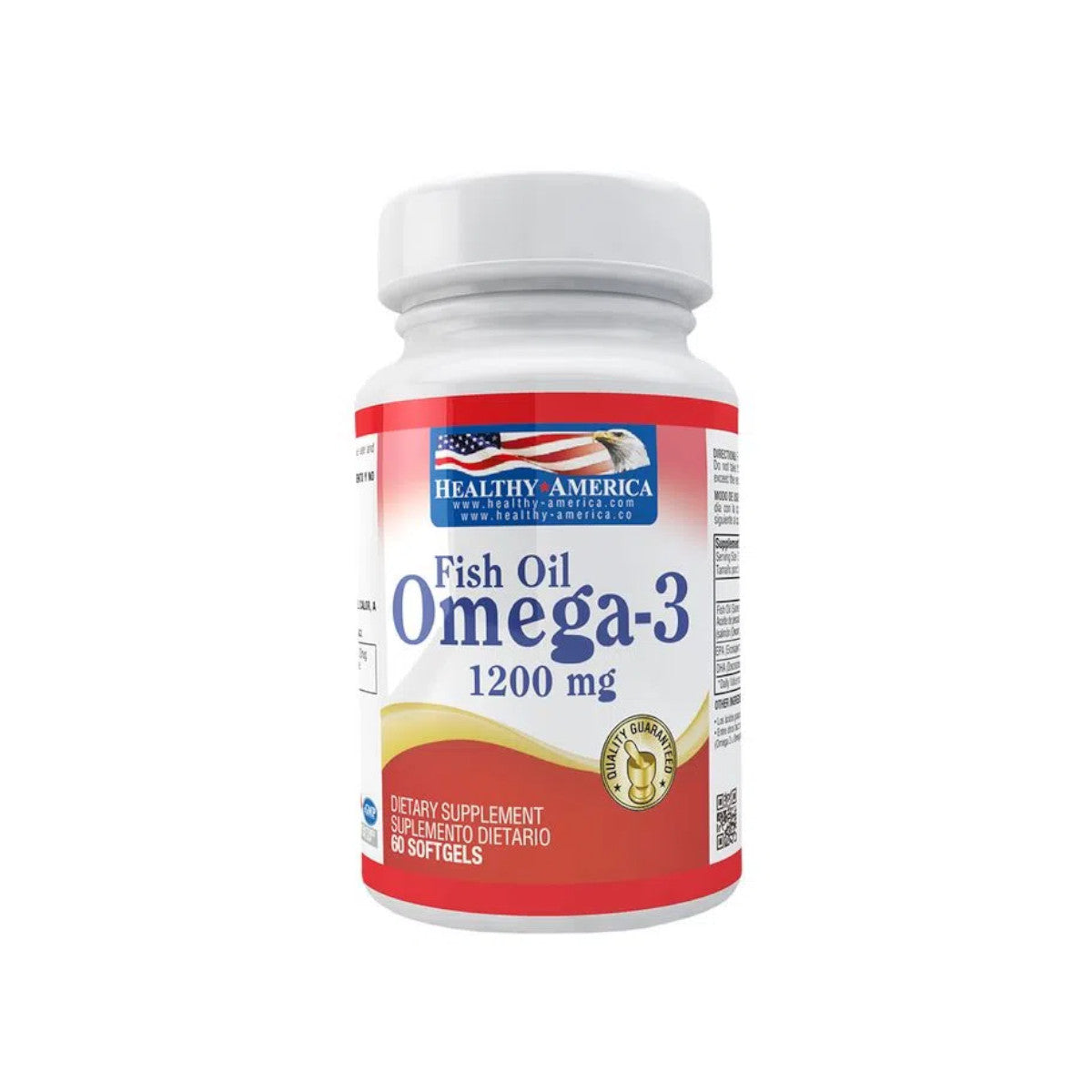 Omega 3 - 1200mg - 60 Cápsulas - Healthy America