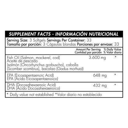 Omega 3 - 1200mg - 60 Cápsulas - Healthy America