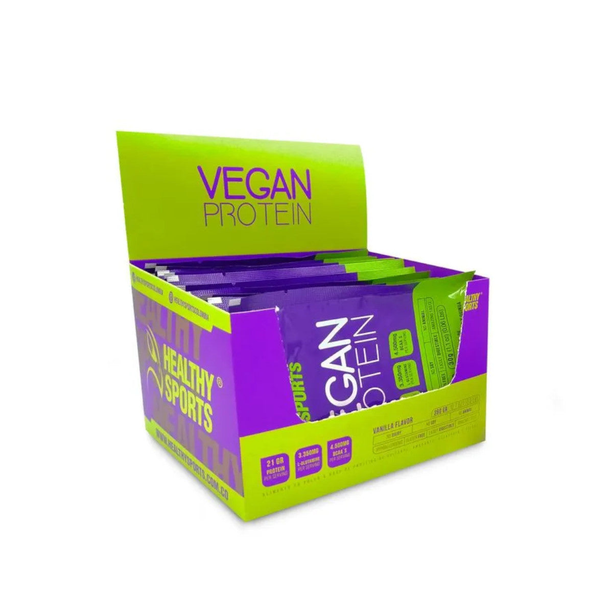 Proteína vegana - sabor a vainilla - Healthy Sports