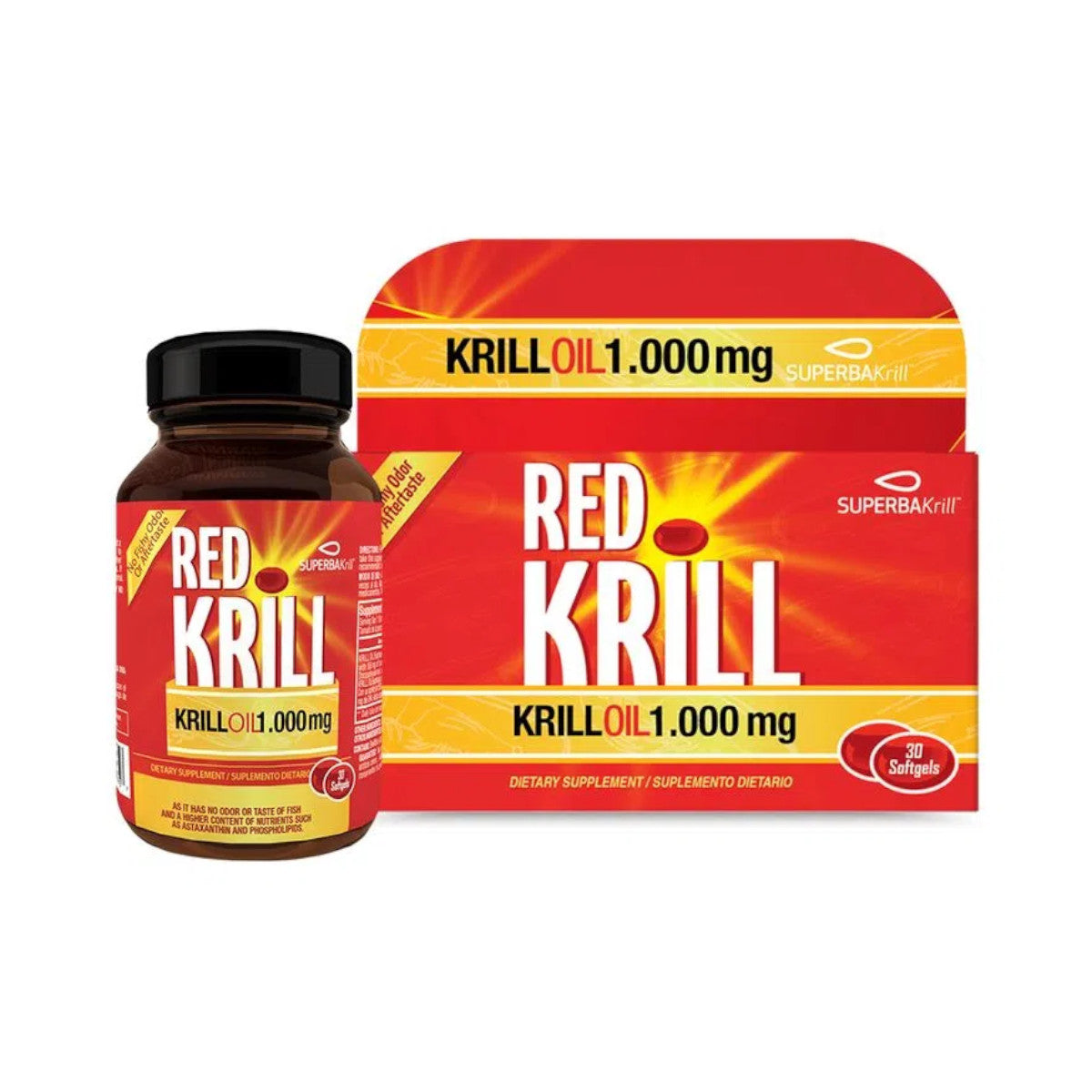 Red Krill™ - 1.000mg - 30 Cápsulas - Healthy America