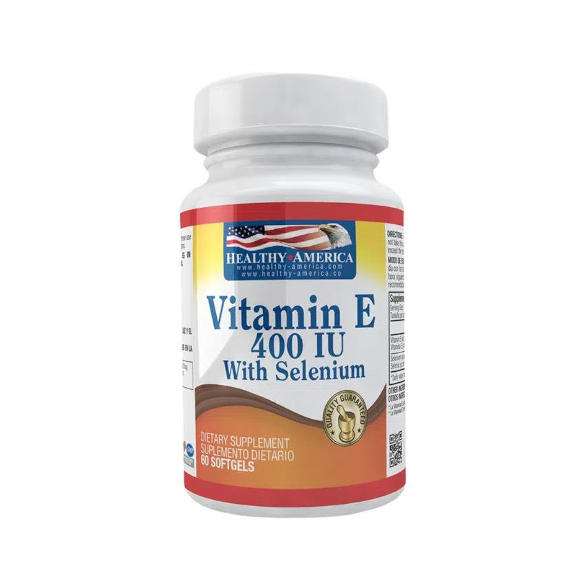 Vitamina E - 400 IU con Selenium - Healthy America