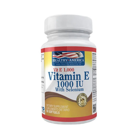 Vitamina E - 1000 IU - Con selenio - Healthy America