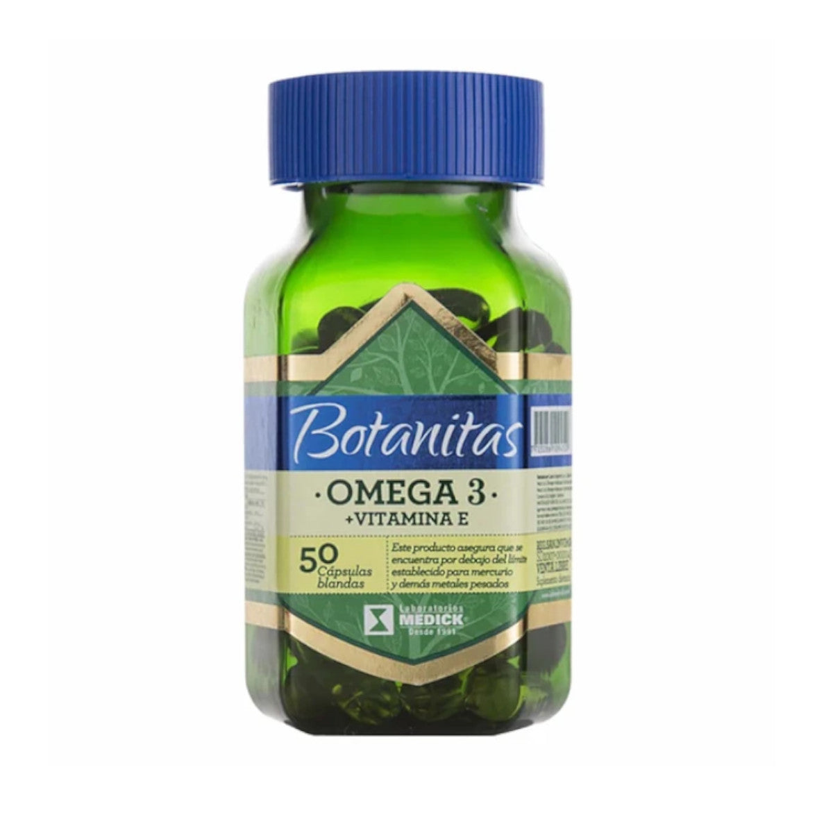 Omega 3 más Vitamina E 50 Cápsulas Botanitas